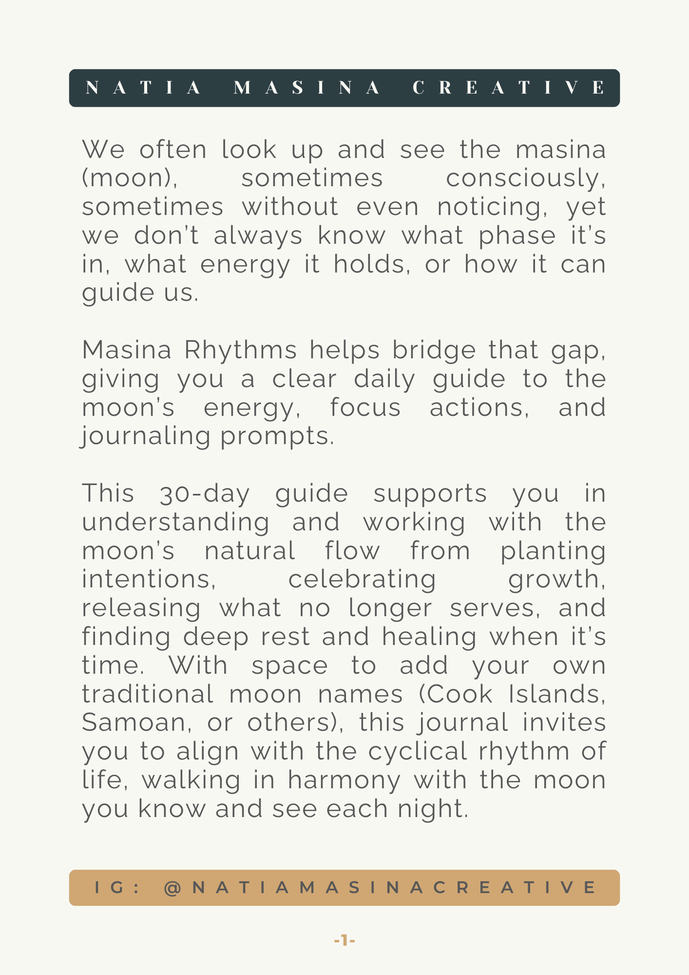 30-Day Masina Rhythm E-Book